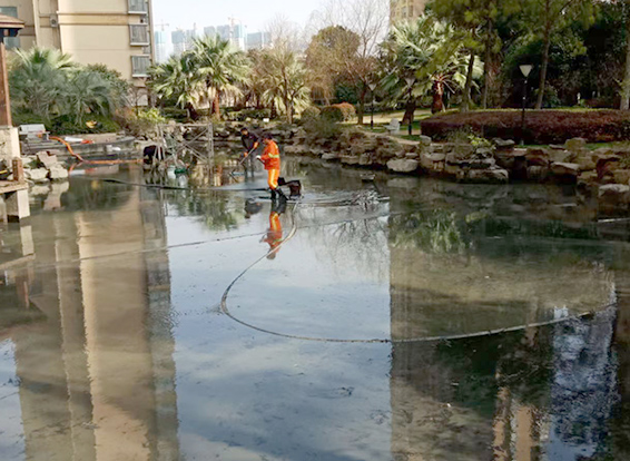 浑源景观池淤泥清理